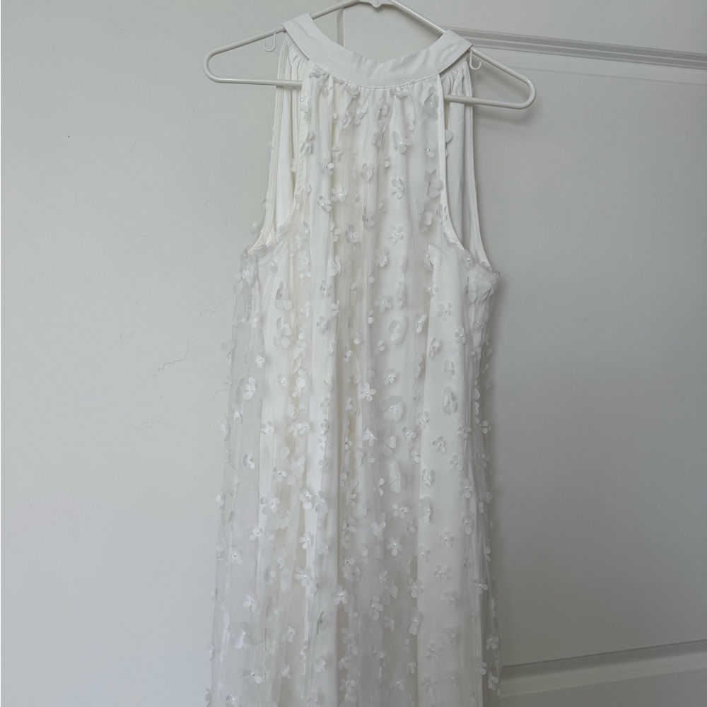 White Halter Top Dress Size XL